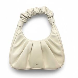 JW PEI Gabbi Cream Off White Hobo Ruched Handbag